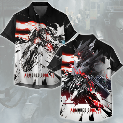 Armored Core VI: Fires of Rubicon Video Game All Over Printed T-shirt Tank Top Zip Hoodie Pullover Hoodie Hawaiian Shirt Beach Shorts Joggers Hawaiian Shirt