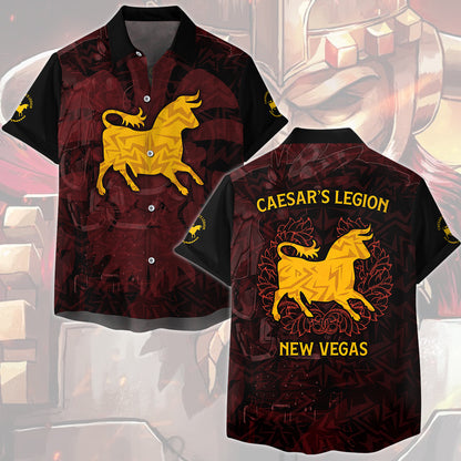 Fallout Caesar's Legion Video Game All Over Printed T-shirt Tank Top Zip Hoodie Pullover Hoodie Hawaiian Shirt Beach Shorts Joggers