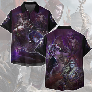 World Of Warcraft Sylvanas Windrunner Video Game All Over Printed T-shirt Tank Top Zip Hoodie Pullover Hoodie Hawaiian Shirt Beach Shorts Joggers Hawaiian Shirt S 