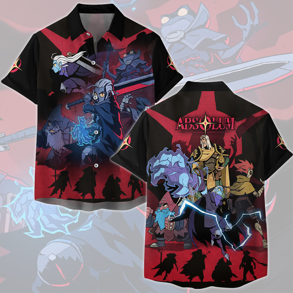 Absolum Video Game All Over Printed T-shirt Tank Top Zip Hoodie Pullover Hoodie Hawaiian Shirt Beach Shorts Joggers Hawaiian Shirt