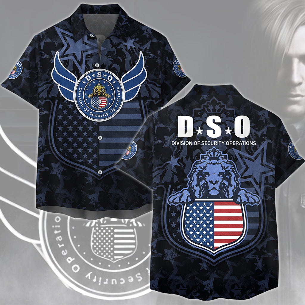 Resident Evil Division of Security Operations (D.S.O.) Video Game All Over Printed T-shirt Tank Top Zip Hoodie Pullover Hoodie Hawaiian Shirt Beach Shorts Joggers