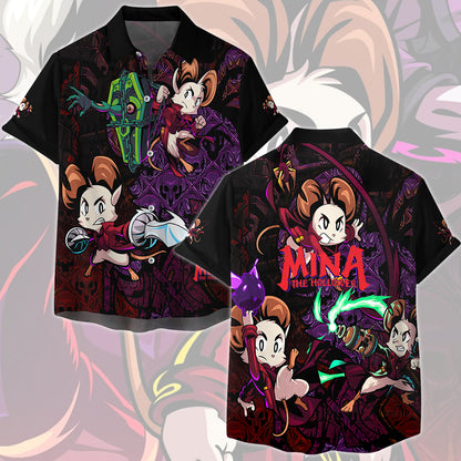 Mina the Hollower Video Game All Over Printed T-shirt Tank Top Zip Hoodie Pullover Hoodie Hawaiian Shirt Beach Shorts Joggers Hawaiian Shirt