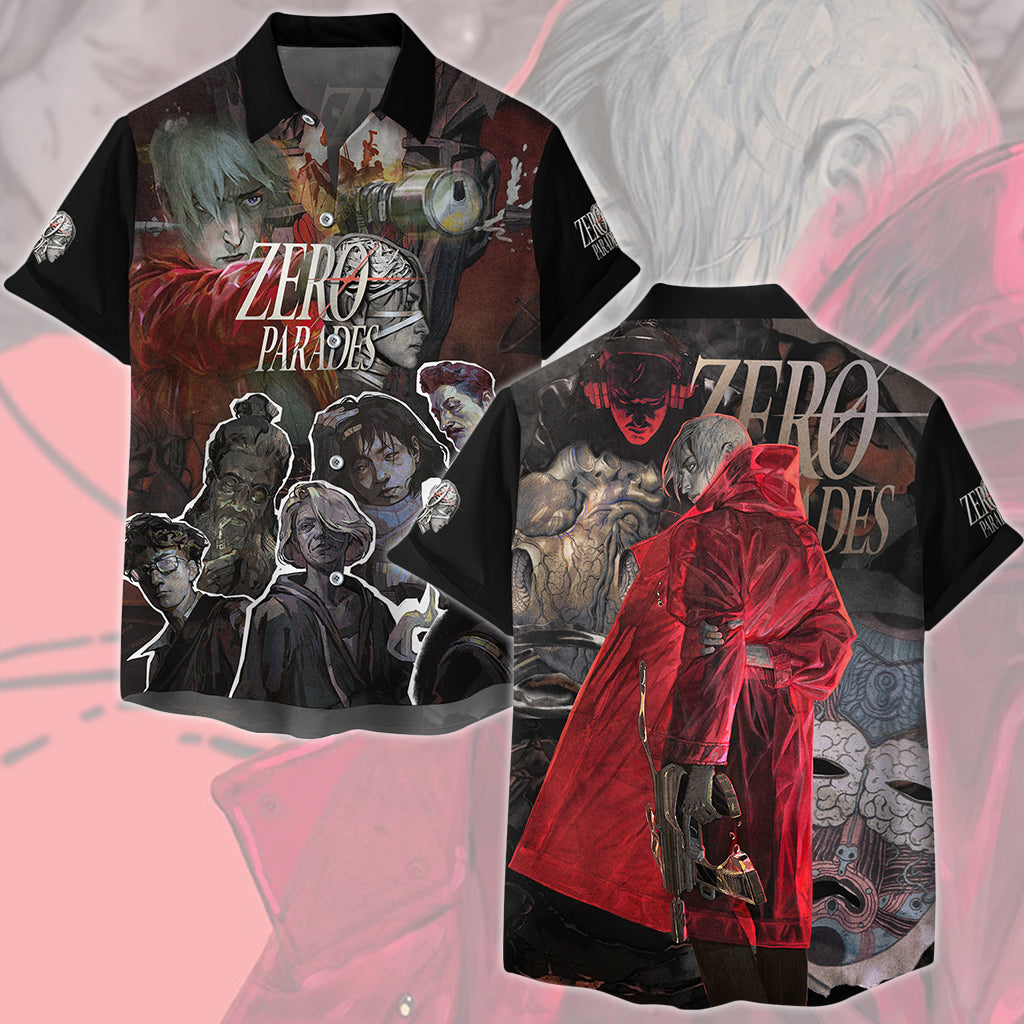 Zero Parades: For Dead Spies Video Game All Over Printed T-shirt Tank Top Zip Hoodie Pullover Hoodie Hawaiian Shirt Beach Shorts Joggers