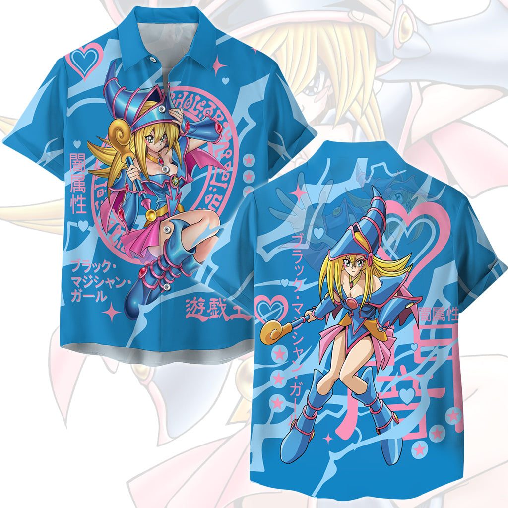 Yu-gi-oh! Dark Magician Girl Video Game All Over Printed T-shirt Tank Top Zip Hoodie Pullover Hoodie Hawaiian Shirt Beach Shorts Joggers Hawaiian Shirt
