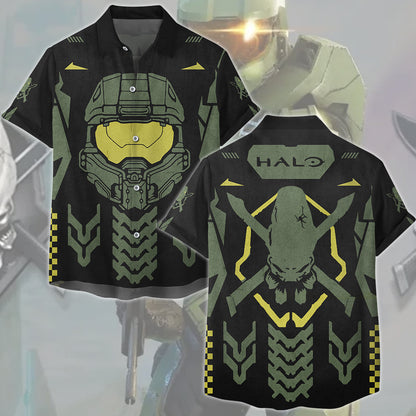 Halo Legendary Symbol Video Game All Over Printed T-shirt Tank Top Zip Hoodie Pullover Hoodie Hawaiian Shirt Beach Shorts Joggers