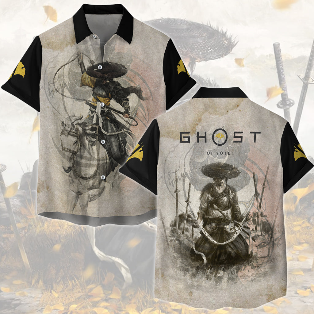 Ghost of Yotei Video Game All Over Printed T-shirt Tank Top Zip Hoodie Pullover Hoodie Hawaiian Shirt Beach Shorts Joggers Hawaiian Shirt