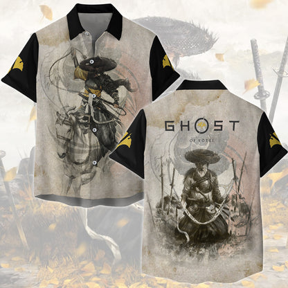 Ghost of Yotei Video Game All Over Printed T-shirt Tank Top Zip Hoodie Pullover Hoodie Hawaiian Shirt Beach Shorts Joggers Hawaiian Shirt