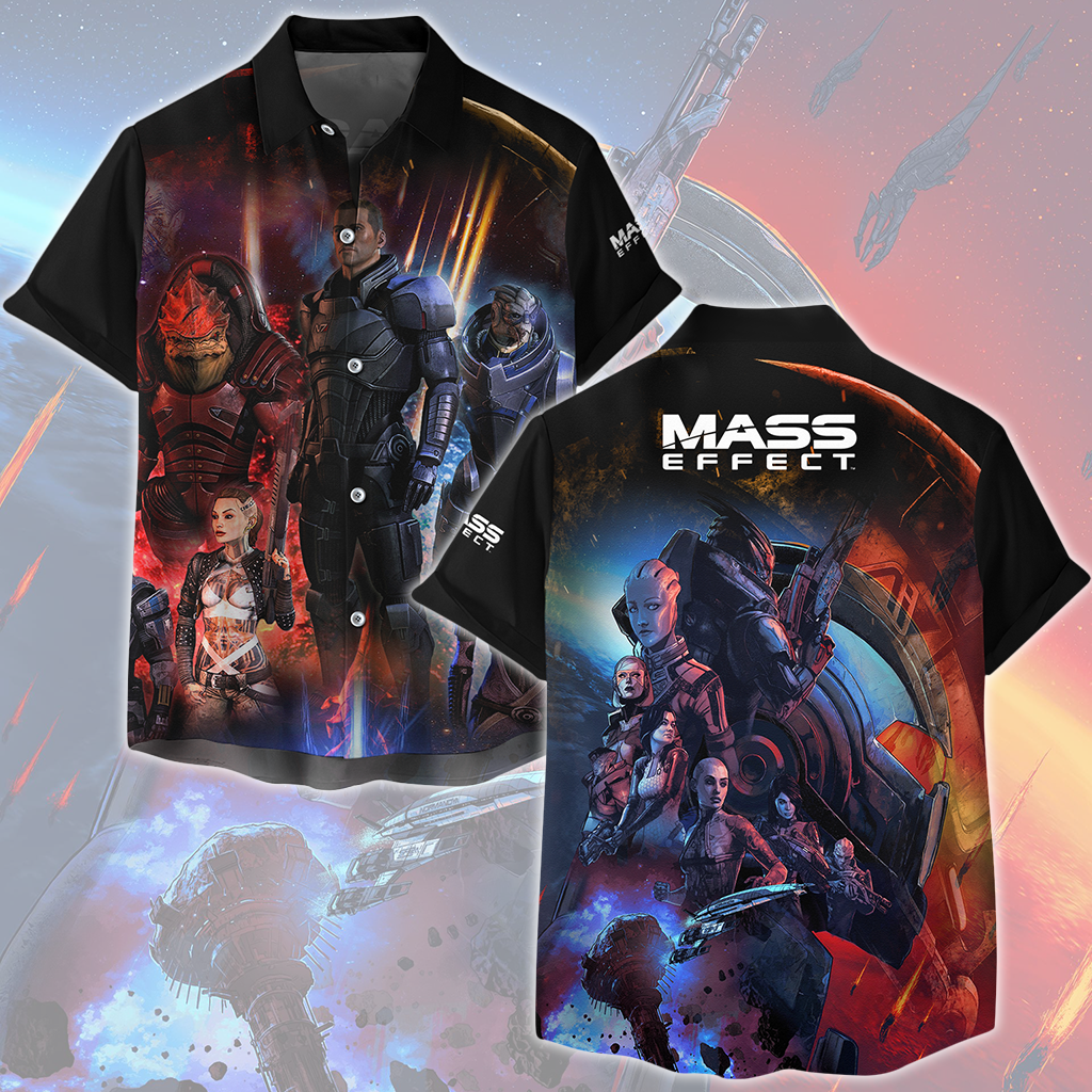 Mass Effect Legendary Edition Video Game All Over Printed T-shirt Tank Top Zip Hoodie Pullover Hoodie Hawaiian Shirt Beach Shorts Joggers Hawaiian Shirt S 