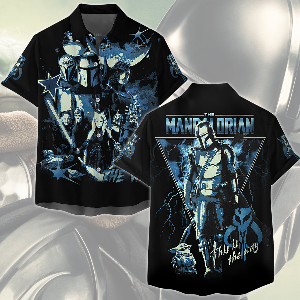 Star Wars Mandalorian 'This is the way' Movie Video Game All Over Printed T-shirt Tank Top Zip Hoodie Pullover Hoodie Hawaiian Shirt Beach Shorts Joggers