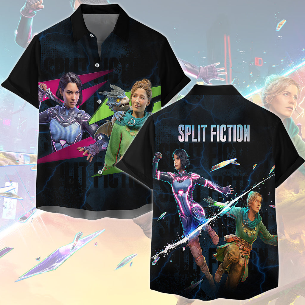 Split Fiction Video Game All Over Printed T-shirt Tank Top Zip Hoodie Pullover Hoodie Hawaiian Shirt Beach Shorts Joggers Hawaiian Shirt