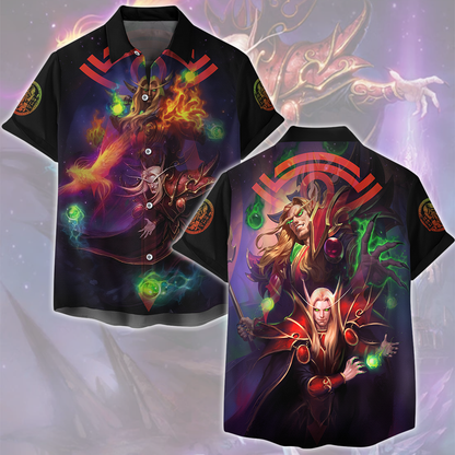 World Of Warcraft Kael'thas Sunstrider Video Game All Over Printed T-shirt Tank Top Zip Hoodie Pullover Hoodie Hawaiian Shirt Beach Shorts Joggers Hawaiian Shirt