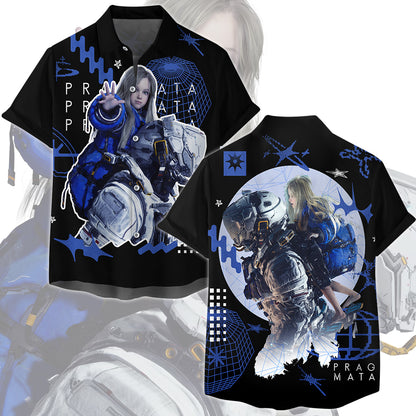 Pragmata Video Game All Over Printed T-shirt Tank Top Zip Hoodie Pullover Hoodie Hawaiian Shirt Beach Shorts Joggers Hawaiian Shirt
