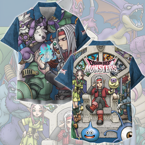 Dragon Quest Monsters Video Game All Over Printed T-shirt Tank Top Zip Hoodie Pullover Hoodie Hawaiian Shirt Beach Shorts Joggers Hawaiian Shirt S 