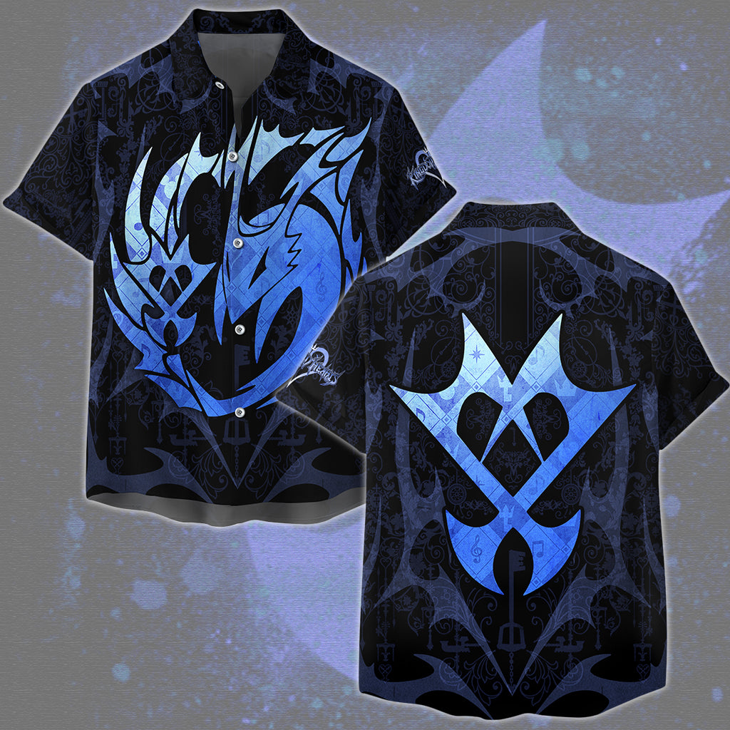 Kingdom Hearts Symbols The Unversed Emblem Video Game All Over Printed T-shirt Tank Top Zip Hoodie Pullover Hoodie Hawaiian Shirt Beach Shorts Joggers Hawaiian Shirt
