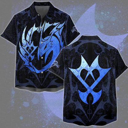 Kingdom Hearts Symbols The Unversed Emblem Video Game All Over Printed T-shirt Tank Top Zip Hoodie Pullover Hoodie Hawaiian Shirt Beach Shorts Joggers Hawaiian Shirt