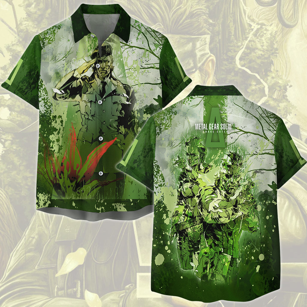 Metal Gear Solid: Snake Eater Video Game All Over Printed T-shirt Tank Top Zip Hoodie Pullover Hoodie Hawaiian Shirt Beach Shorts Joggers Hawaiian Shirt