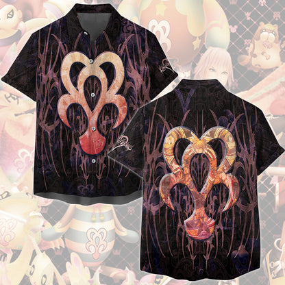 Kingdom Hearts Symbols Dream Eater Spirit Video Game All Over Printed T-shirt Tank Top Zip Hoodie Pullover Hoodie Hawaiian Shirt Beach Shorts Joggers