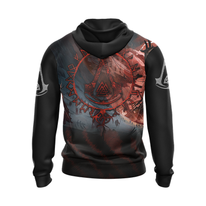 Assassin's Creed Ragnarok Unisex 3D T-shirt Zip Hoodie Pullover Hoodie
