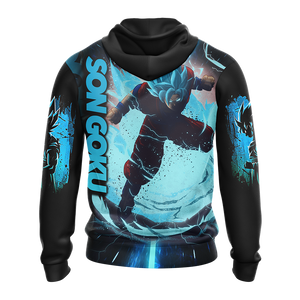 Dragon Ball Son Goku All Over Print T-shirt Zip Hoodie Pullover Hoodie   