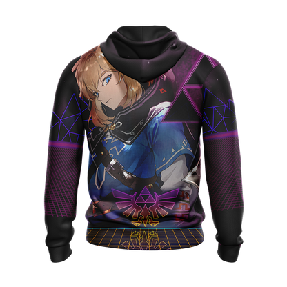 The legend of Zelda All Over Print T-shirt Zip Hoodie Pullover Hoodie
