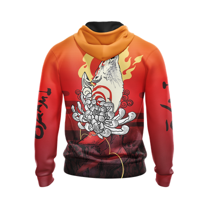 Okami Fox Fire Unisex 3D T-shirt