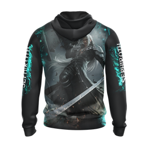 Final Fantasy VII Remake Sephiroth Unisex 3D T-shirt Zip Hoodie   