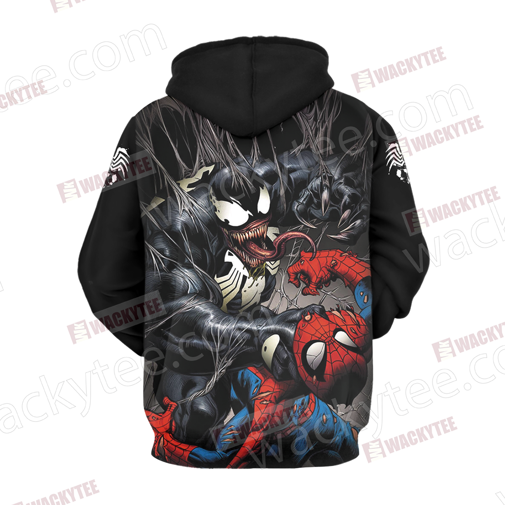 Spider-Man and Venom Unisex 3D T-shirt