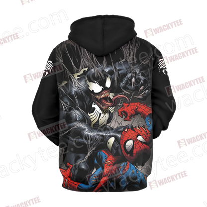 Spider-Man and Venom Unisex 3D T-shirt