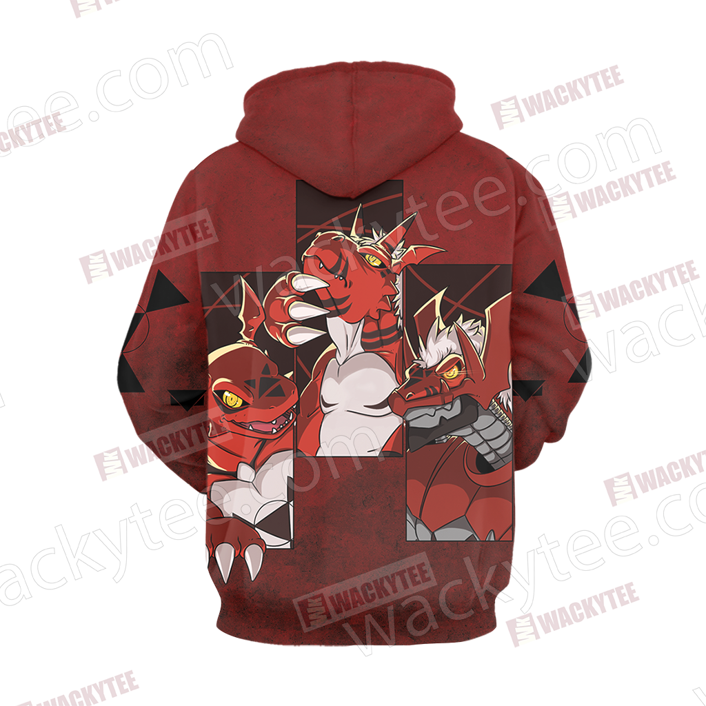 Digimon Guilmon Unisex New 3D T-shirt