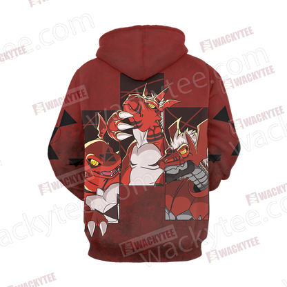 Digimon Guilmon Unisex New 3D T-shirt