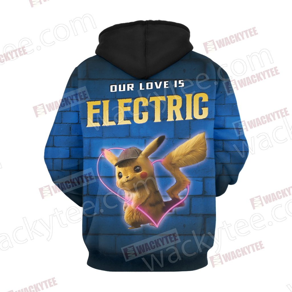 Detective Pikachu New Unisex 3D T-shirt