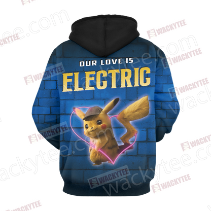 Detective Pikachu New Unisex 3D T-shirt