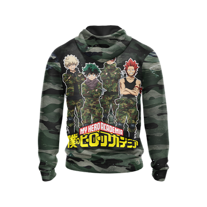 My Hero Academia in Military Uniform Unisex 3D T-shirt   