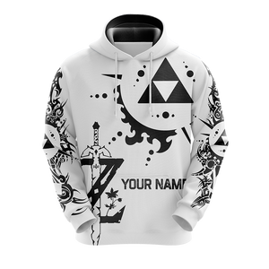 Personalized The legend of Zelda All Over Print T-shirt Zip Hoodie Pullover Hoodie   