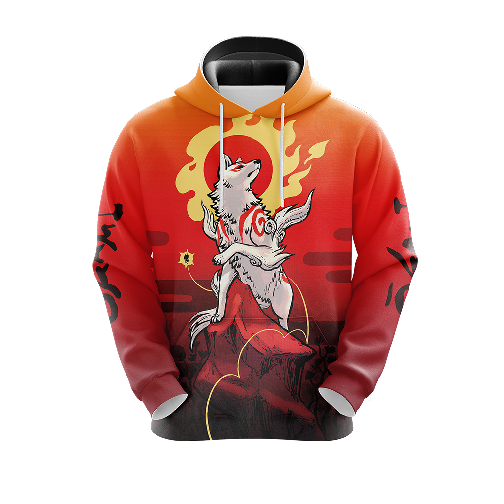 Okami Fox Fire Unisex 3D T-shirt