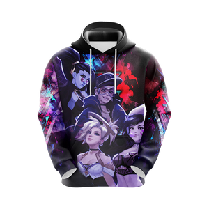 K/DA Band x Overwatch Female Characters Unisex 3D T-shirt   