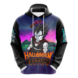 This is my Halloween Costume Vegeta Dragon Ball All Over Print T-shirt Zip Hoodie Pullover Hoodie   