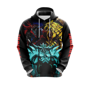 Yu-Gi-Oh! Egyptian Gods Dragons Unisex 3D T-shirt Zip Hoodie   