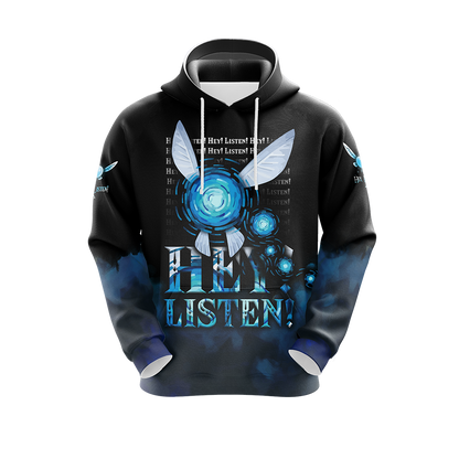 The Legend Of Zelda Navi Fairy Hey Listen Unisex 3D T-shirt Zip Hoodie