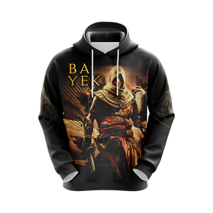 Assassin’s Creed Origins Logo with Bayek Unisex 3D T-shirt   