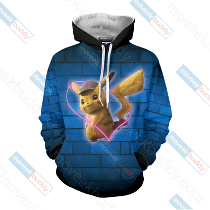 Our Love Is Electric Detective Pikachu New Unisex 3D T-shirt