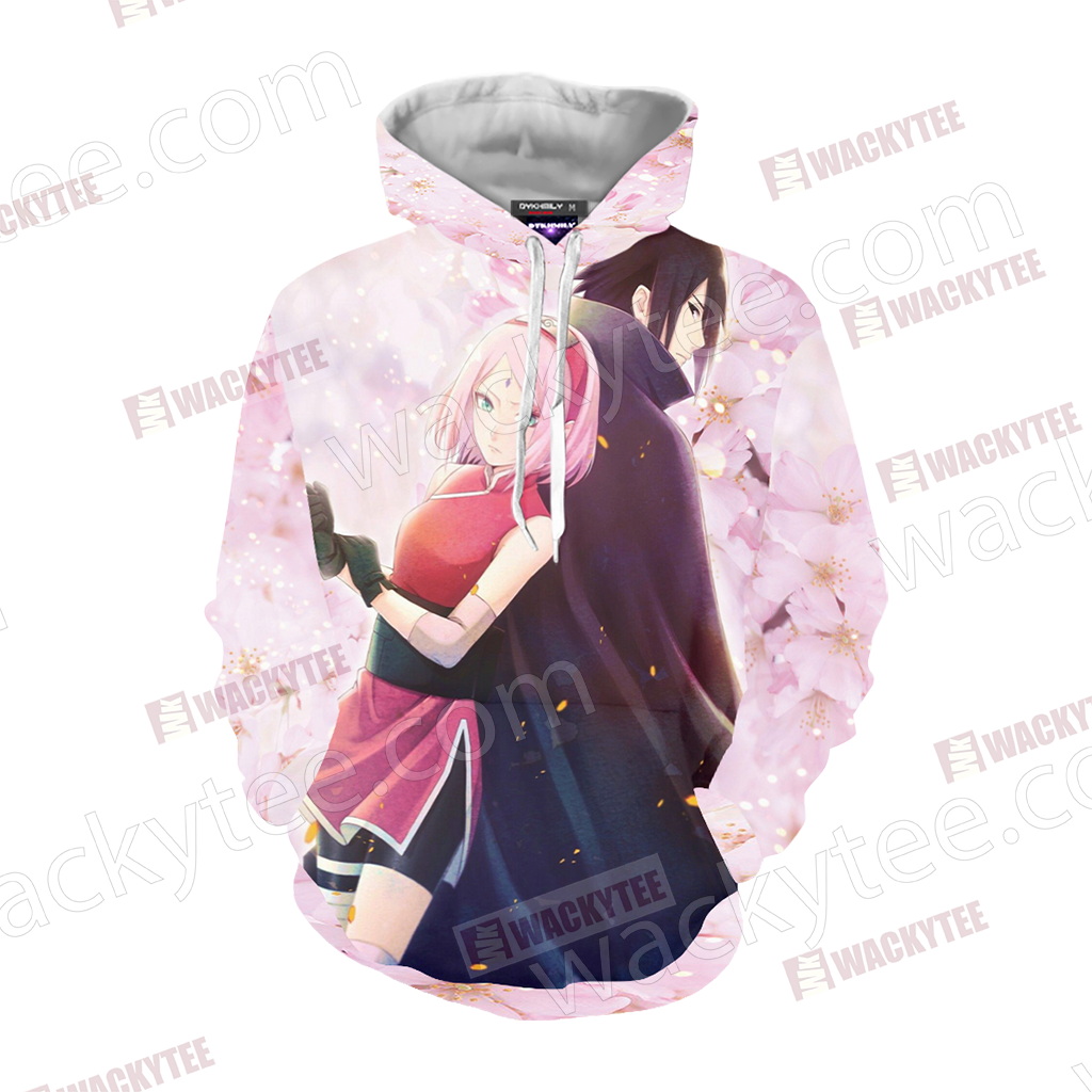 Naruto Sakura and Sasuke Unisex 3D T-shirt