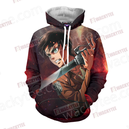 Attack On Titan Eren Jaeger Unisex 3D T-shirt