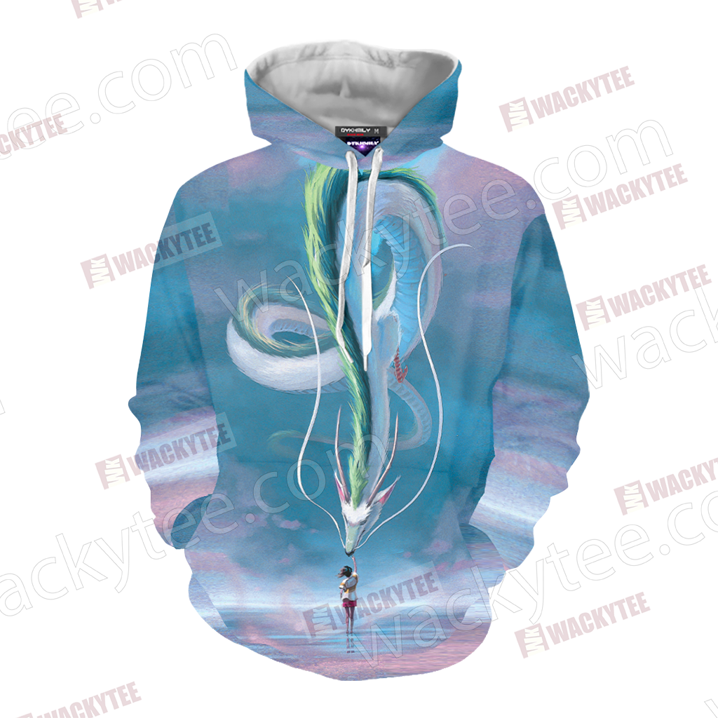 Spirited Away Ogino Chihiro And Haku Unisex 3D T-shirt