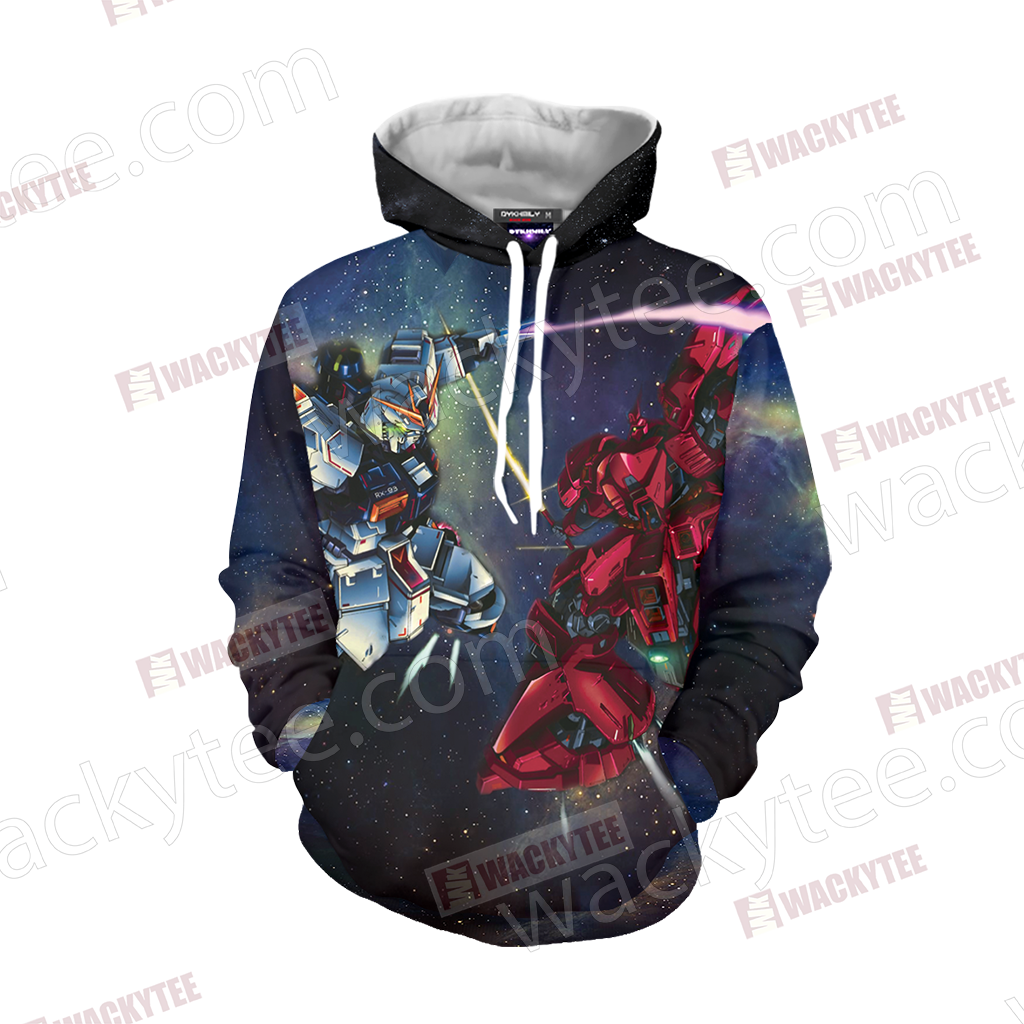 Mobile Suit Gundam Unicorn Gundam And Sinanju 3D T-shirt