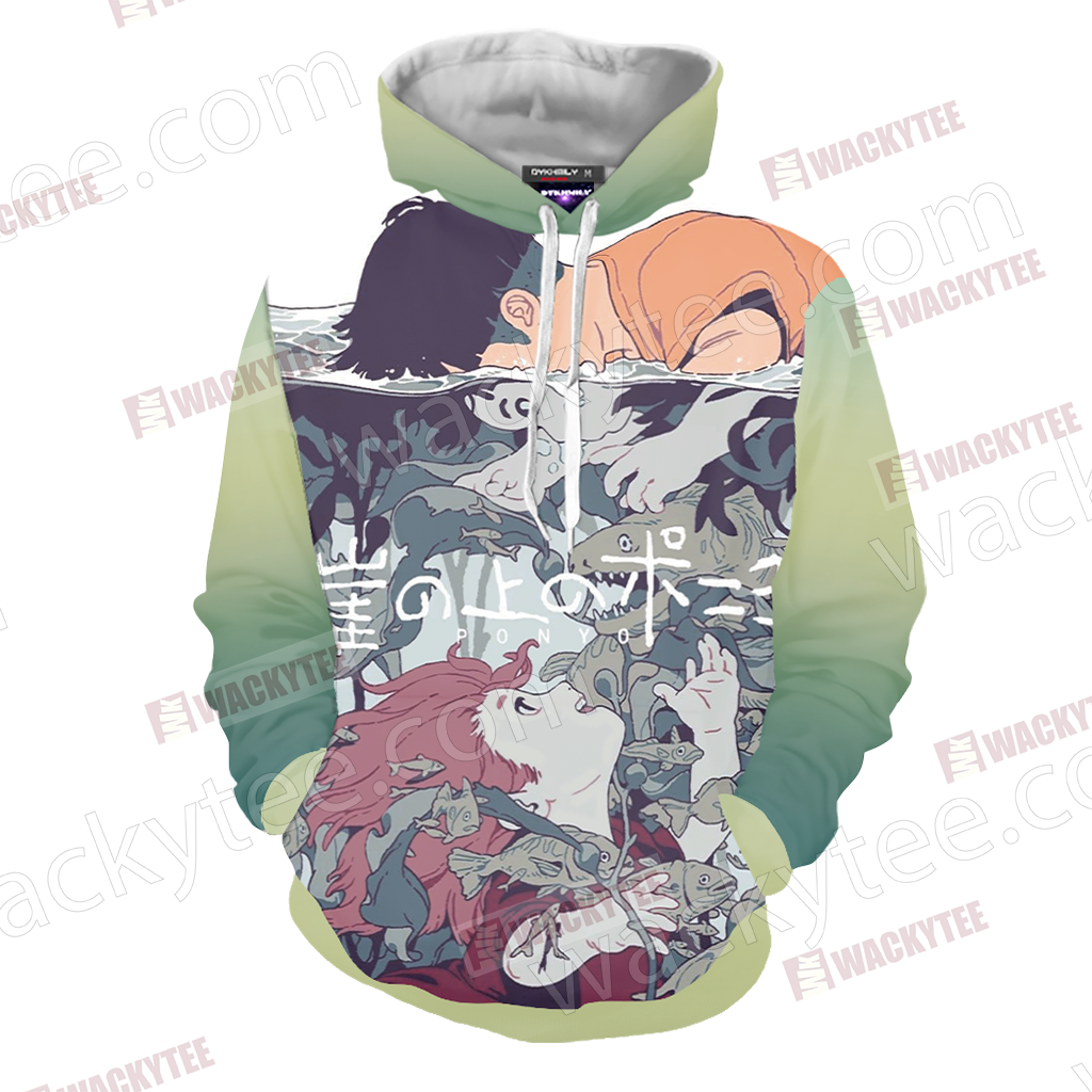 Ponyo - Ponyo And Sosuke Unisex 3D T-shirt