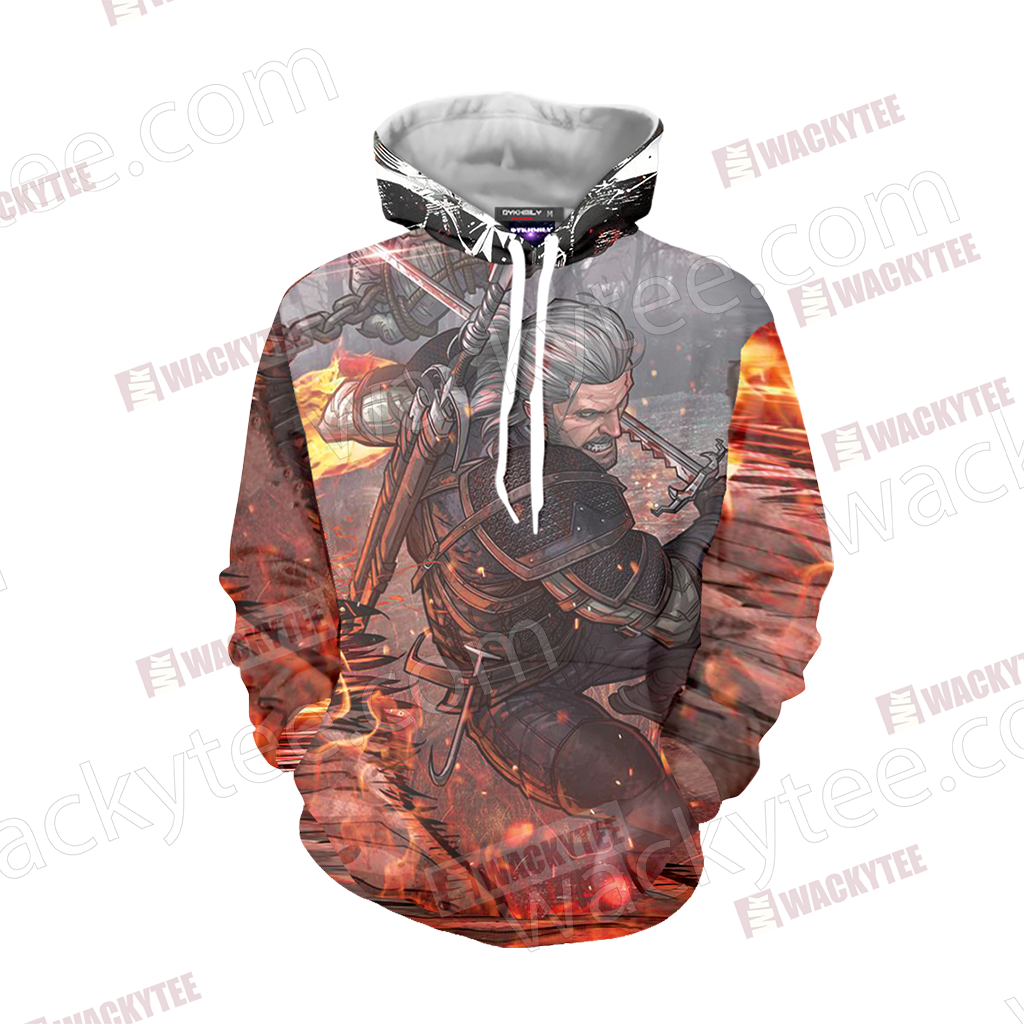 The Witcher 3 Wild Hunt Geralt 3D T-shirt