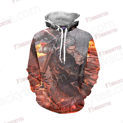 The Witcher 3 Wild Hunt Geralt 3D T-shirt