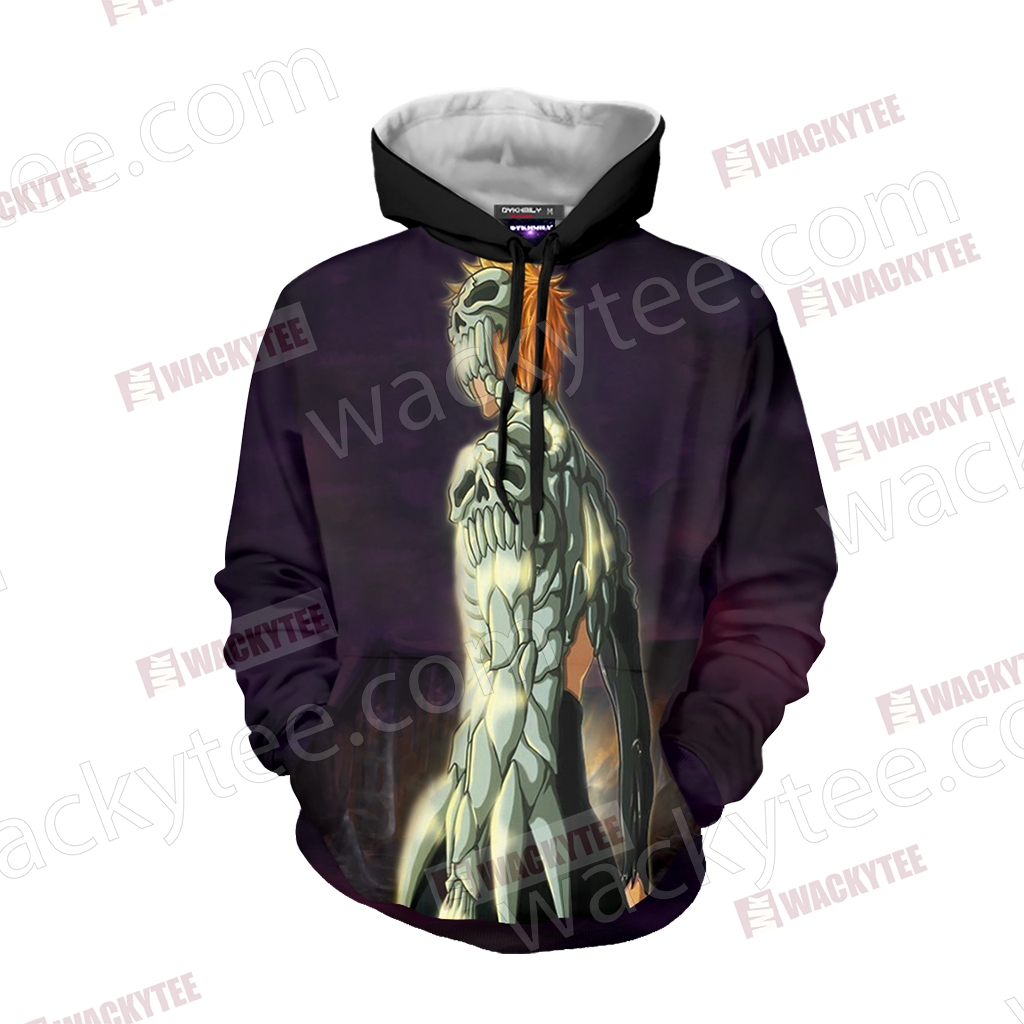 Bleach Ichigo Skull-Clad Form Unisex 3D T-shirt