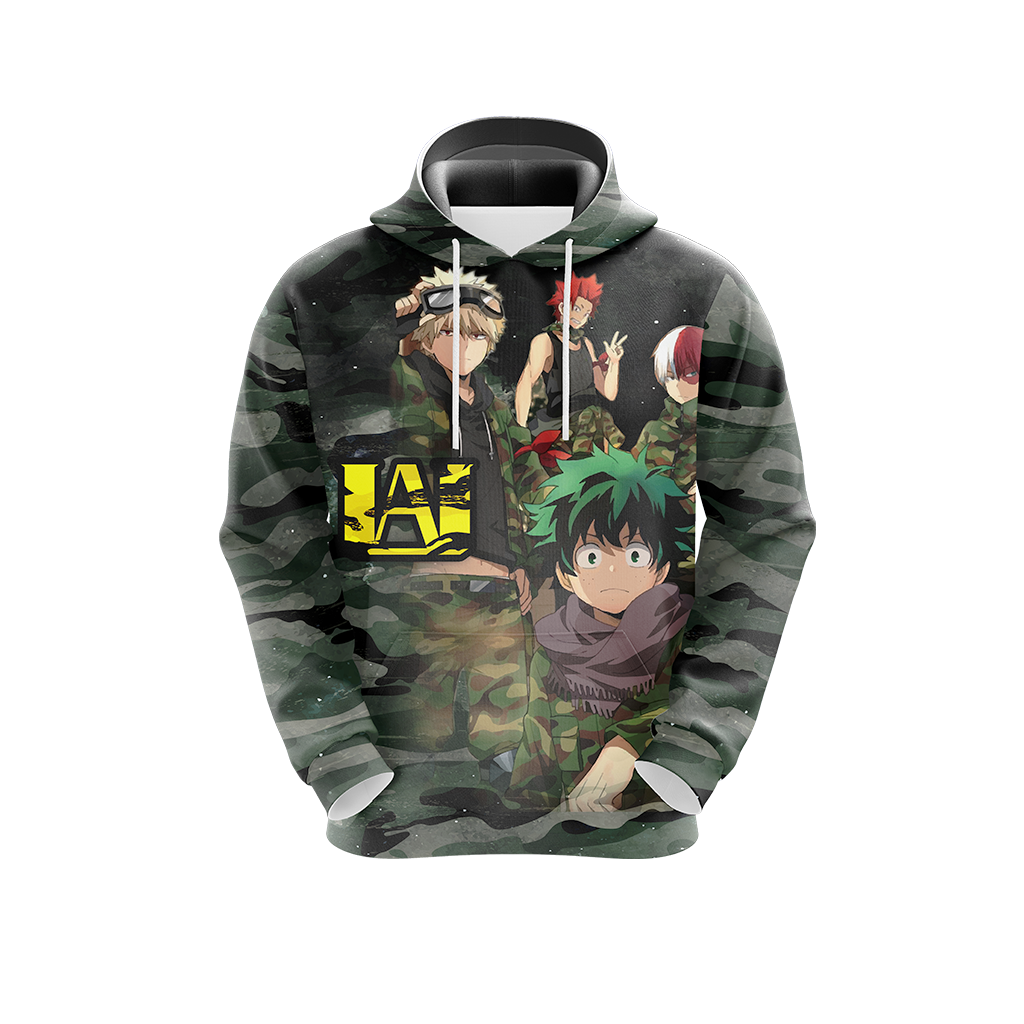 My Hero Academia in Military Uniform Unisex 3D T-shirt   